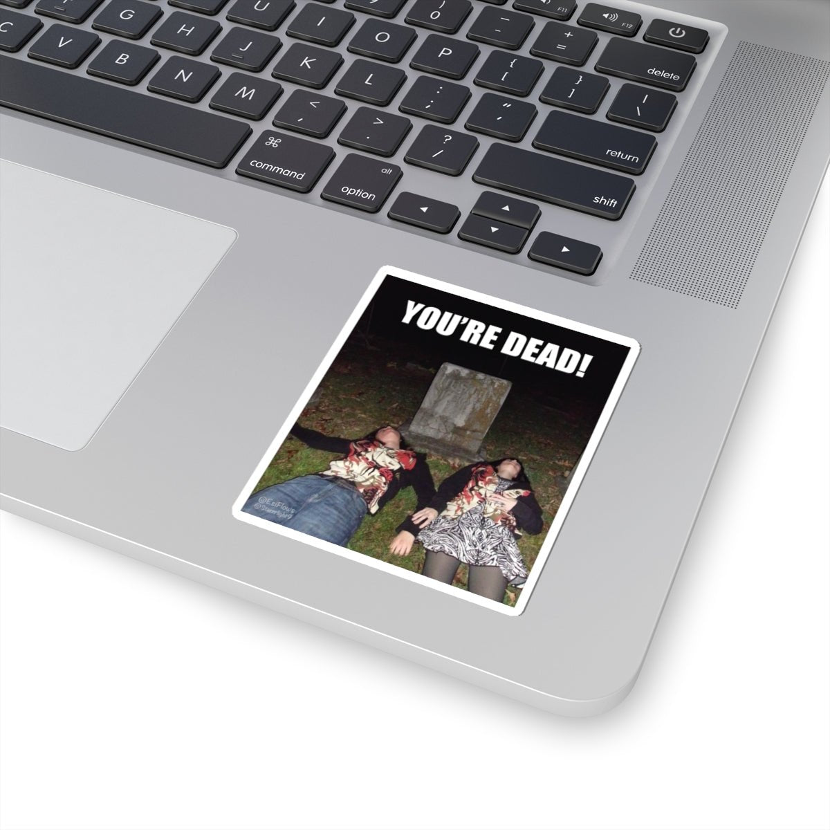 "Esi Starrrlight Radio - You're Dead!" | ***[Sticker]*** | Esi Starrrlight Radio x EsiFlows | Surreal Cemetary Emo Alternative Fashion Model Stickers - EsiFlows