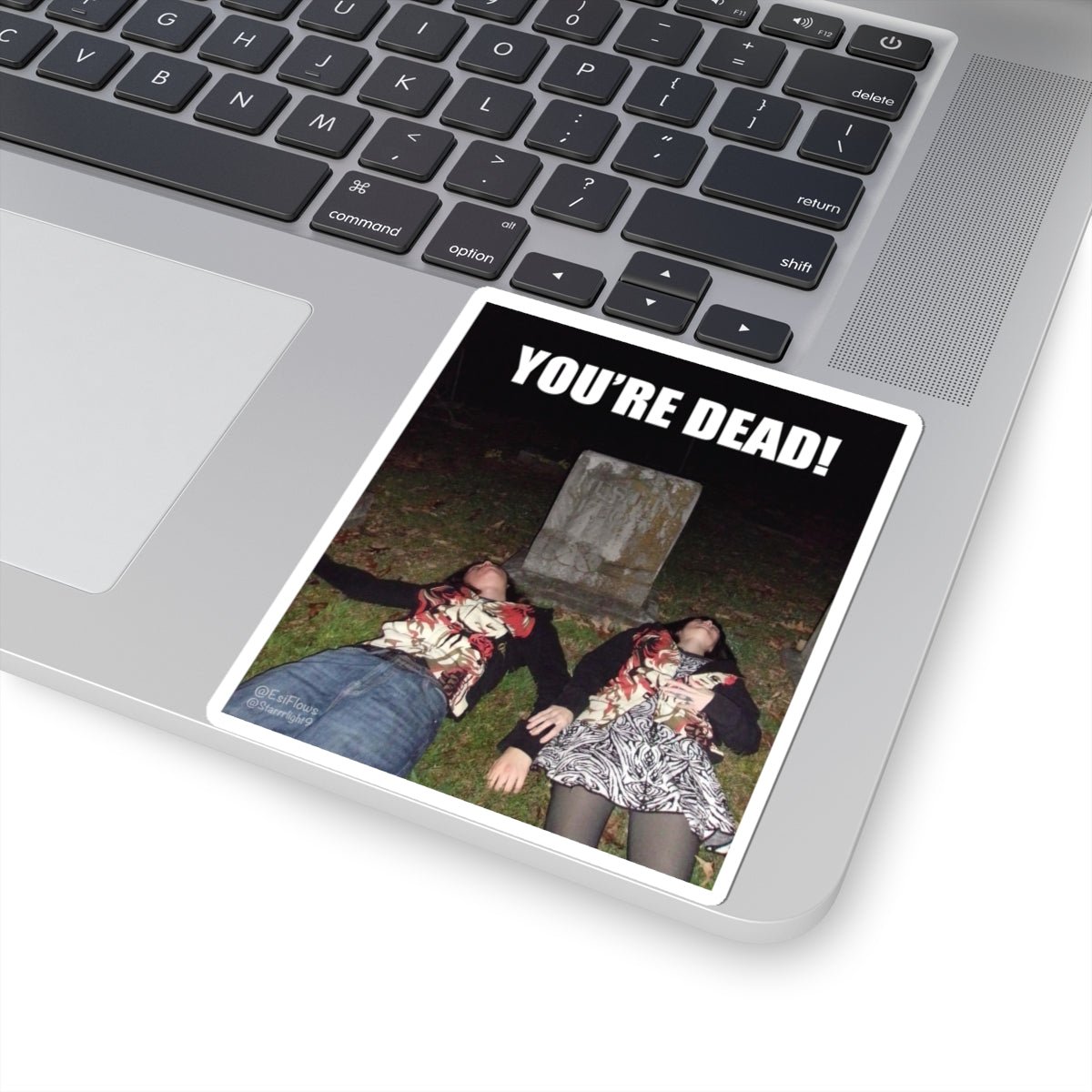 "Esi Starrrlight Radio - You're Dead!" | ***[Sticker]*** | Esi Starrrlight Radio x EsiFlows | Surreal Cemetary Emo Alternative Fashion Model Stickers - EsiFlows