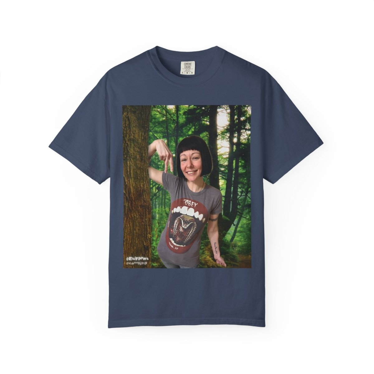 "EsiFlows Faded Forest" | ***[Graphic Tee]*** | EsiFlows | Surreal Dope Fashion Dreamy Unisex Garment - Dyed T-shirt - EsiFlows
