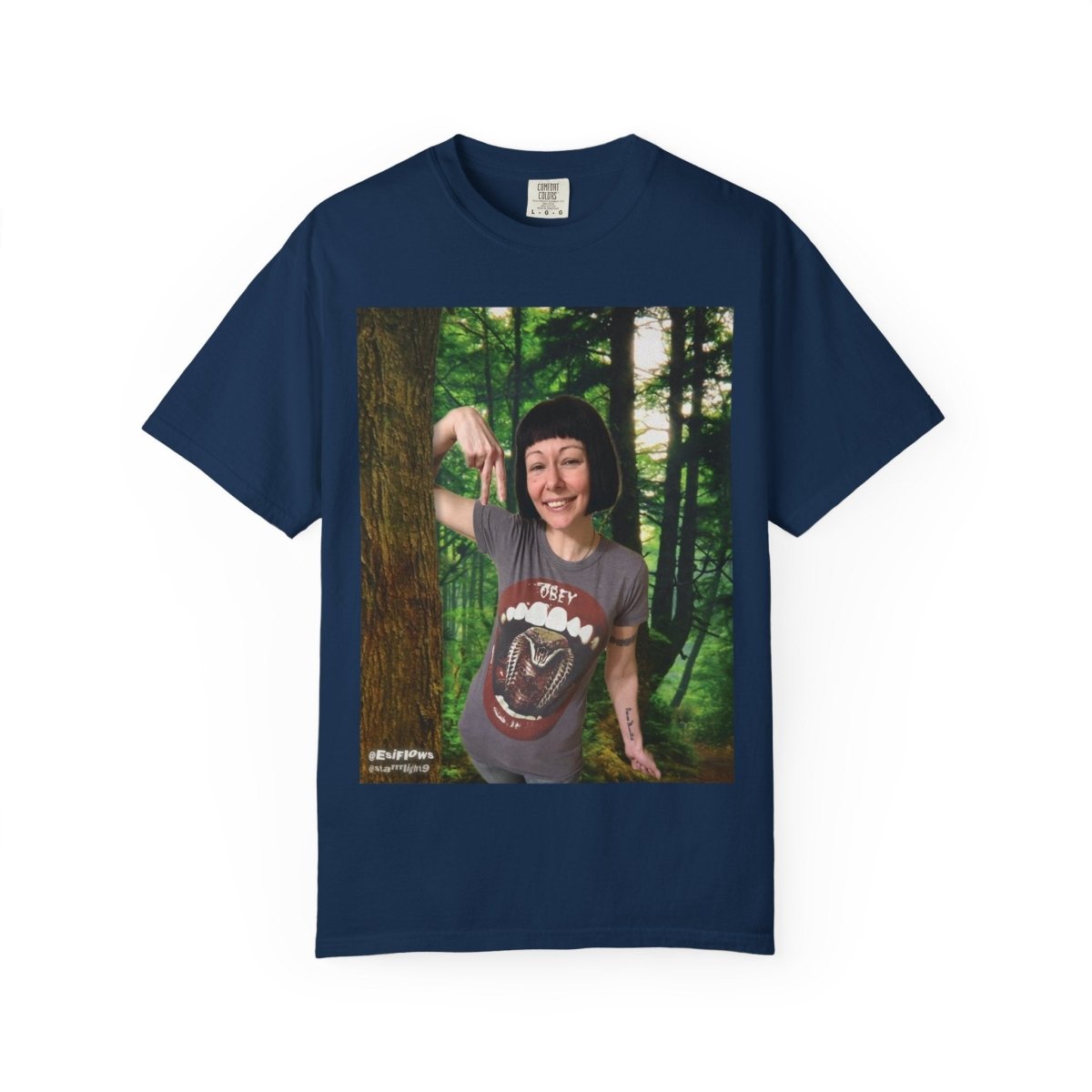 "EsiFlows Faded Forest" | ***[Graphic Tee]*** | EsiFlows | Surreal Dope Fashion Dreamy Unisex Garment - Dyed T-shirt - EsiFlows