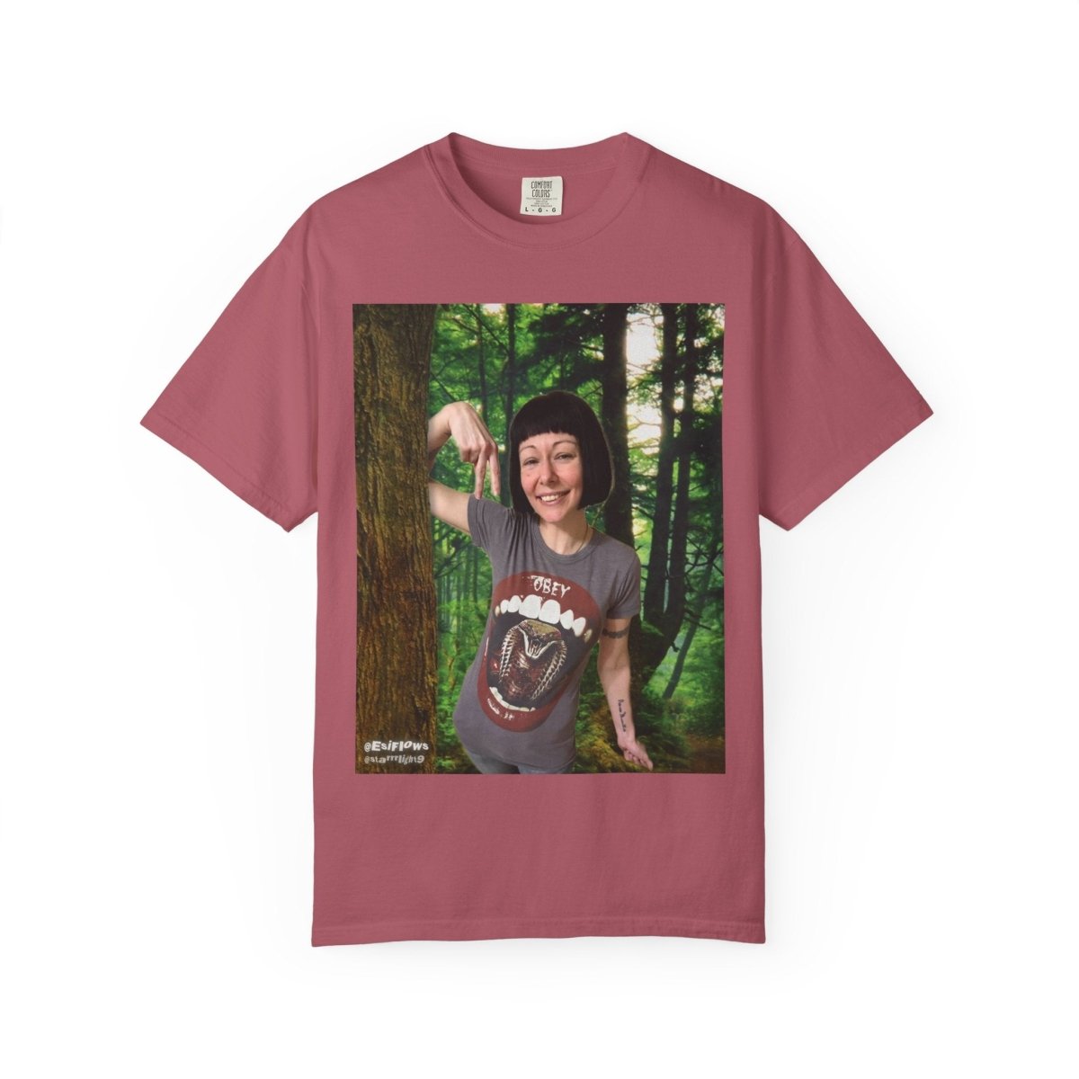 "EsiFlows Faded Forest" | ***[Graphic Tee]*** | EsiFlows | Surreal Dope Fashion Dreamy Unisex Garment - Dyed T-shirt - EsiFlows
