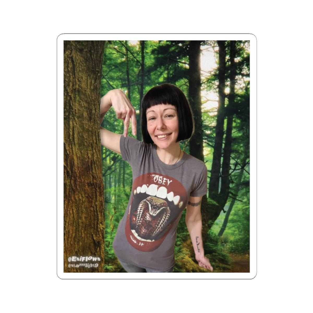 "EsiFlows Faded Forest" | ***[Sticker]*** | Esiflows | Surreal Aesthetic Alternative Psychedelic Streetwear Sticker - EsiFlows