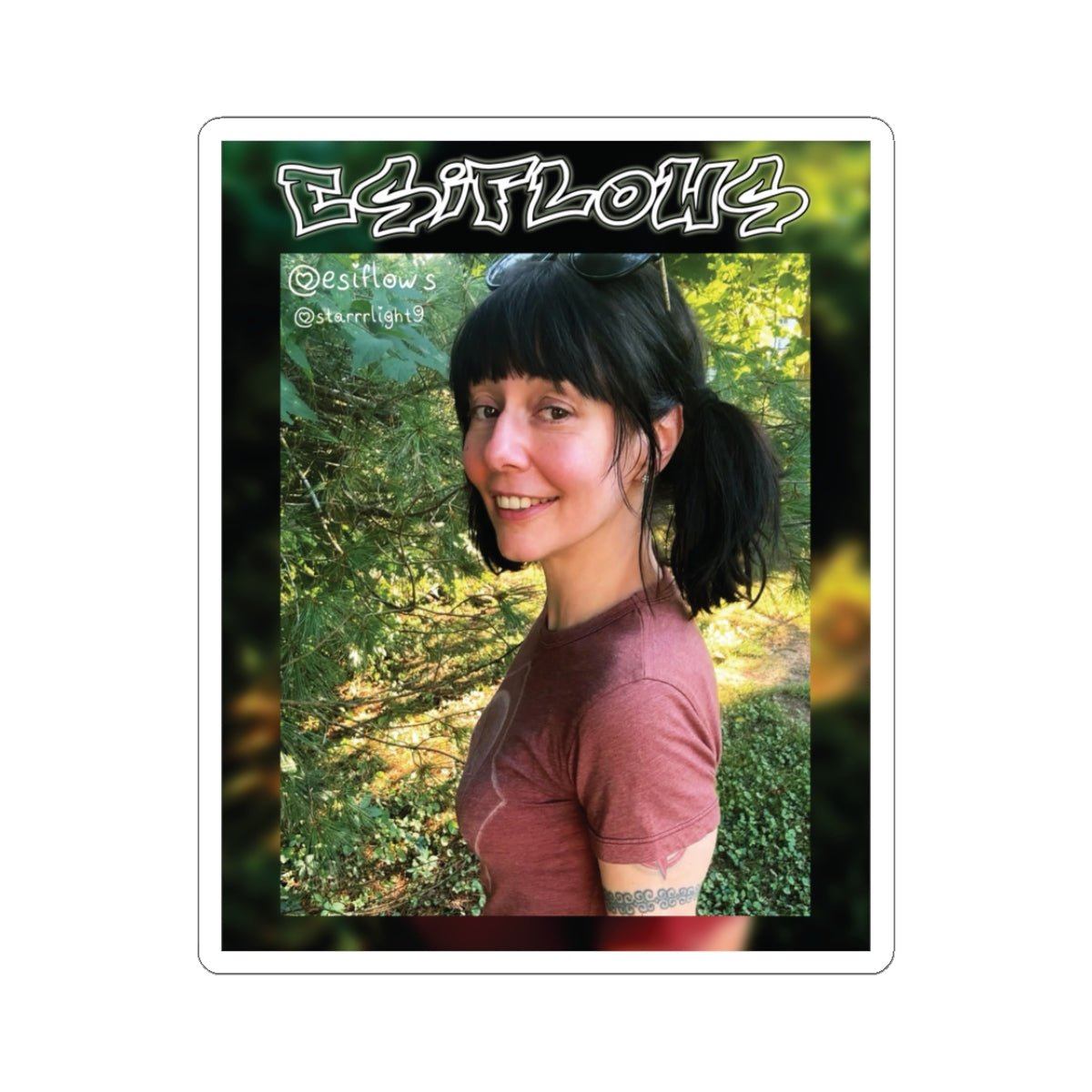 "EsiFlows Swag" | ***[Sticker]*** | Esiflows | Beautiful Woman Streetwear Apparel Aesthetic Sticker - EsiFlows