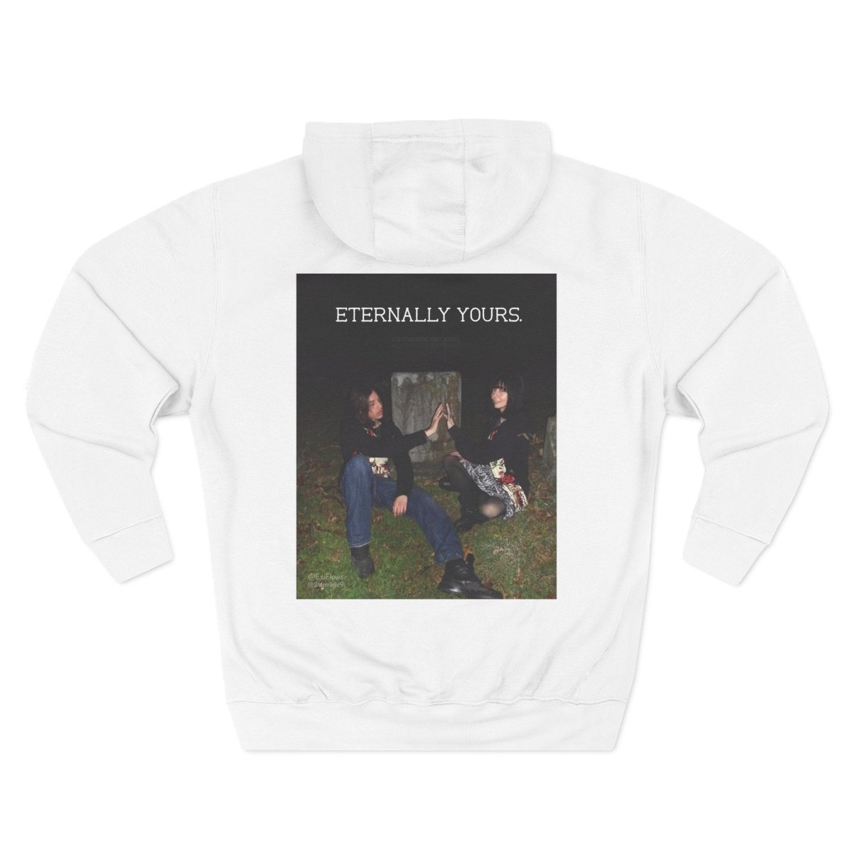 "Eternally Yours" | ***[Fleece Hoodie]*** | Esi Starrrlight Radio x EsiFlows | Cozy Graphic Sweatshirt for Music Lovers & Couples - EsiFlows