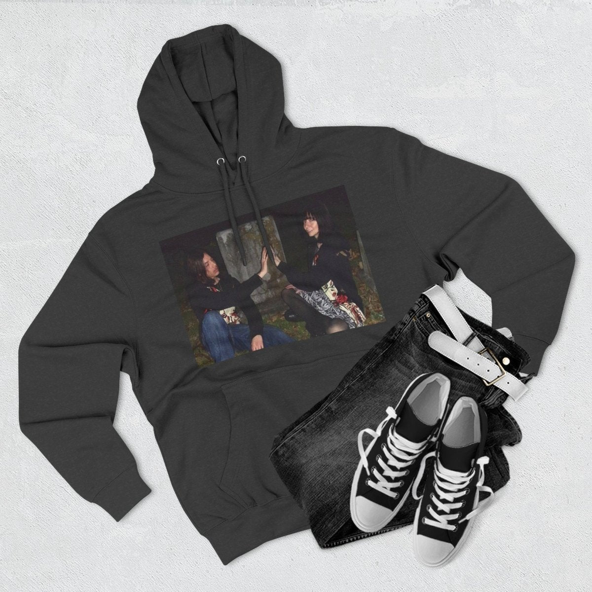 "Eternally Yours" | ***[Fleece Hoodie]*** | Esi Starrrlight Radio x EsiFlows | Cozy Graphic Sweatshirt for Music Lovers & Couples - EsiFlows