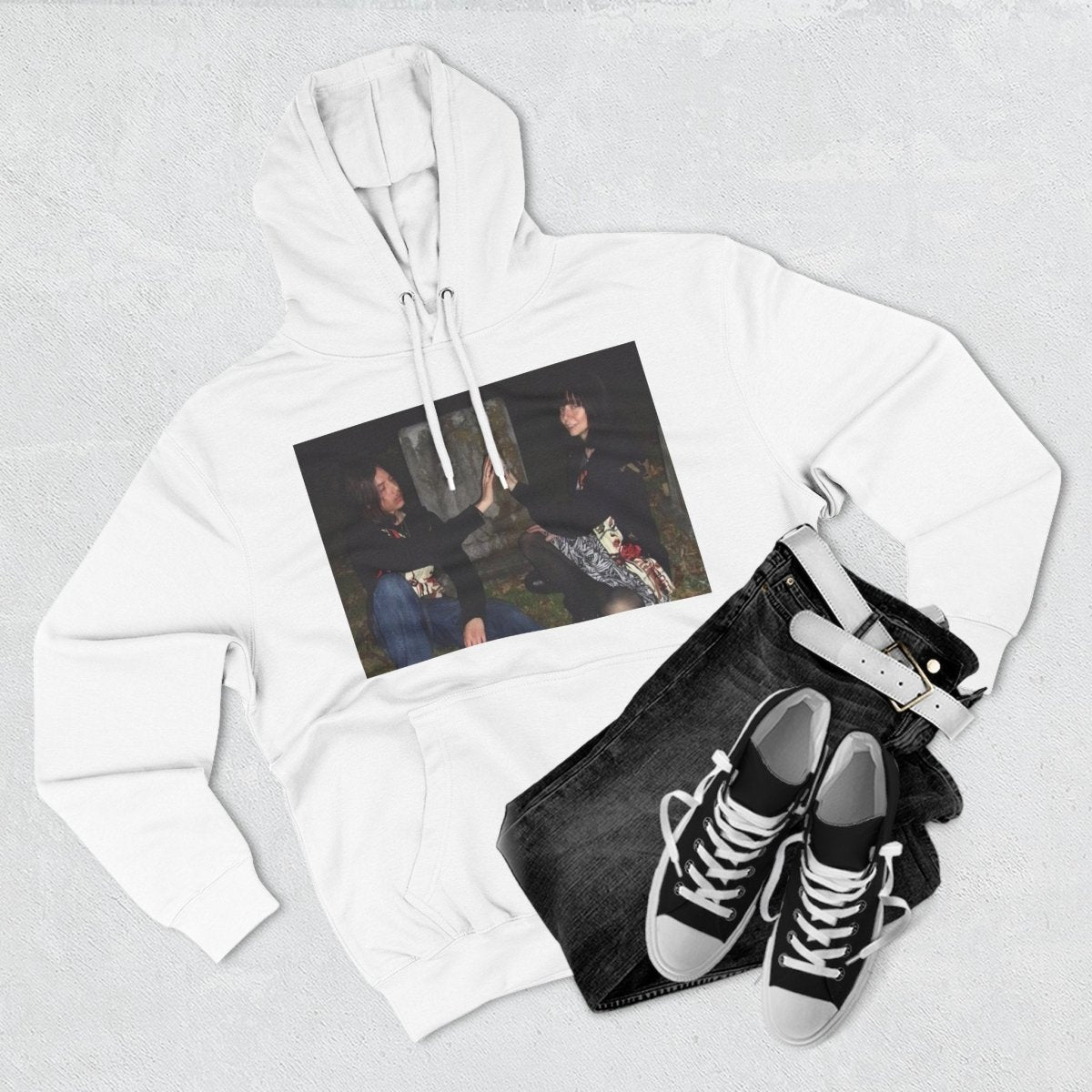 "Eternally Yours" | ***[Fleece Hoodie]*** | Esi Starrrlight Radio x EsiFlows | Cozy Graphic Sweatshirt for Music Lovers & Couples - EsiFlows