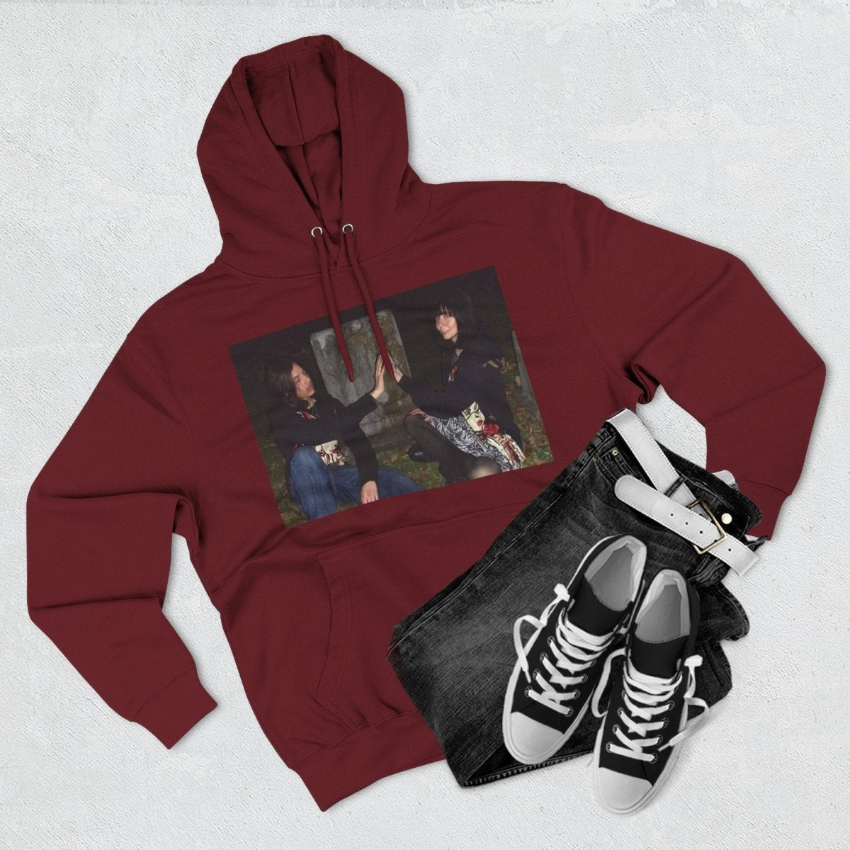 "Eternally Yours" | ***[Fleece Hoodie]*** | Esi Starrrlight Radio x EsiFlows | Cozy Graphic Sweatshirt for Music Lovers & Couples - EsiFlows