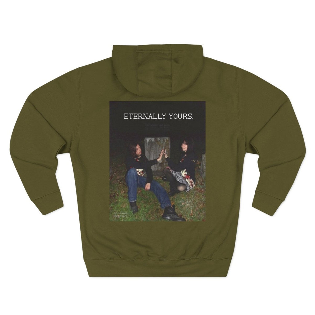 "Eternally Yours" | ***[Fleece Hoodie]*** | Esi Starrrlight Radio x EsiFlows | Cozy Graphic Sweatshirt for Music Lovers & Couples - EsiFlows
