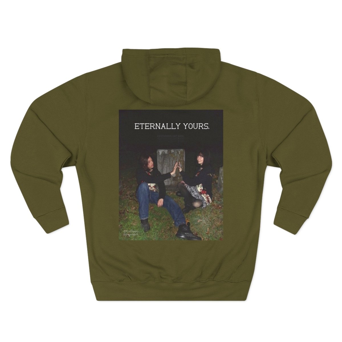 "Eternally Yours" | ***[Fleece Hoodie]*** | Esi Starrrlight Radio x EsiFlows | Cozy Graphic Sweatshirt for Music Lovers & Couples - EsiFlows