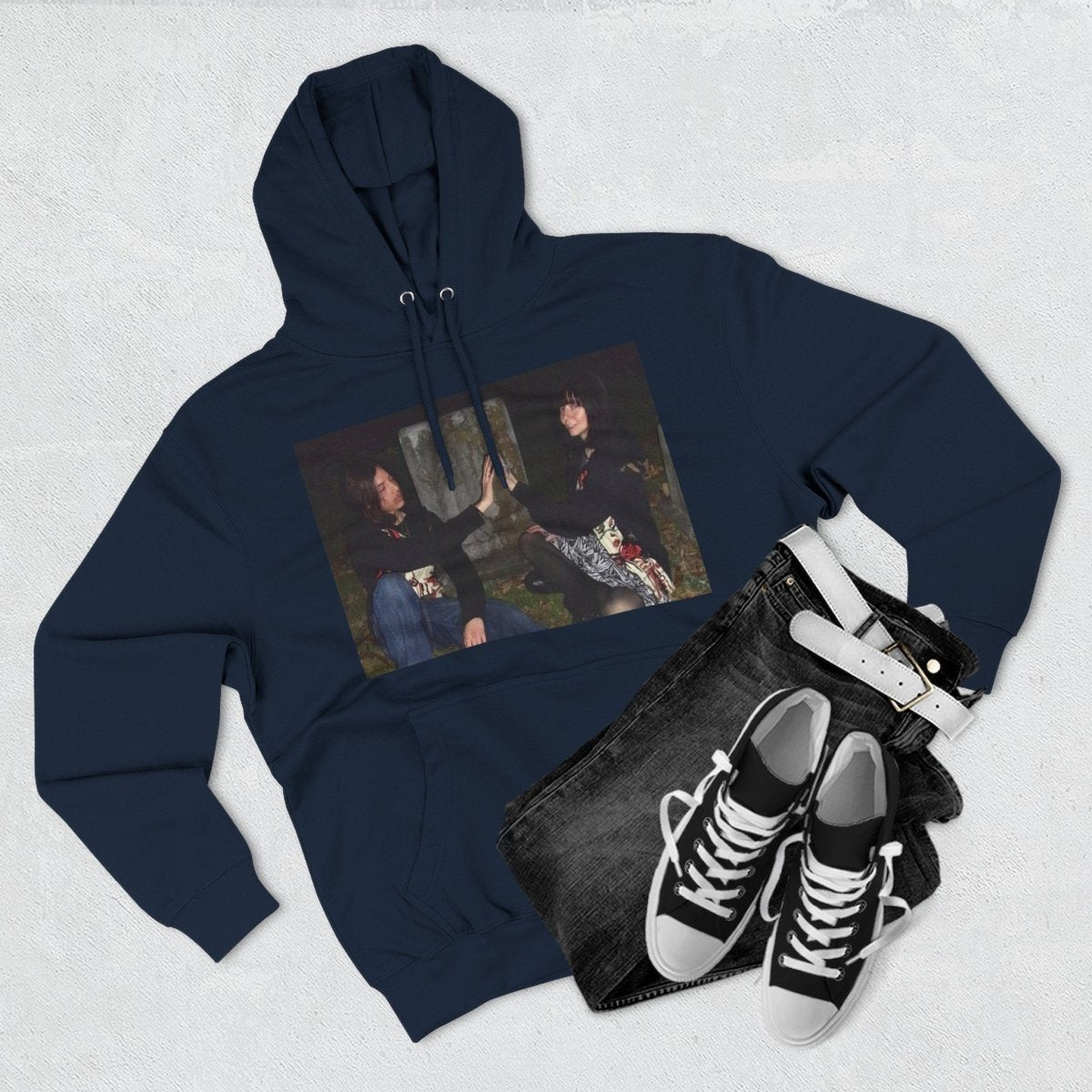 "Eternally Yours" | ***[Fleece Hoodie]*** | Esi Starrrlight Radio x EsiFlows | Cozy Graphic Sweatshirt for Music Lovers & Couples - EsiFlows