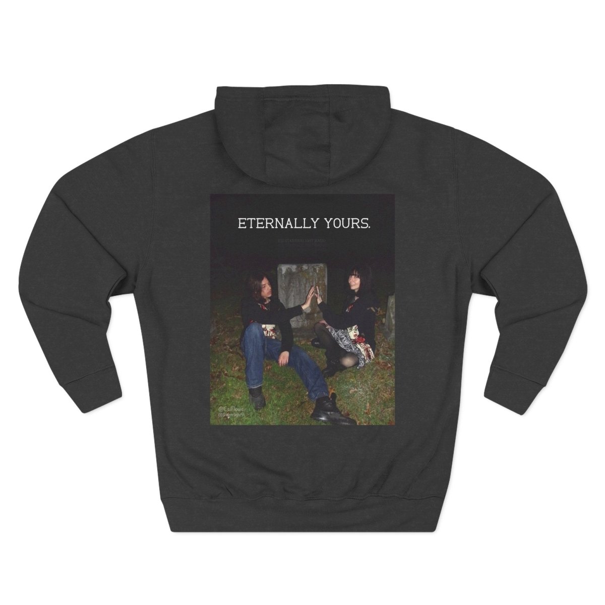 "Eternally Yours" | ***[Fleece Hoodie]*** | Esi Starrrlight Radio x EsiFlows | Cozy Graphic Sweatshirt for Music Lovers & Couples - EsiFlows