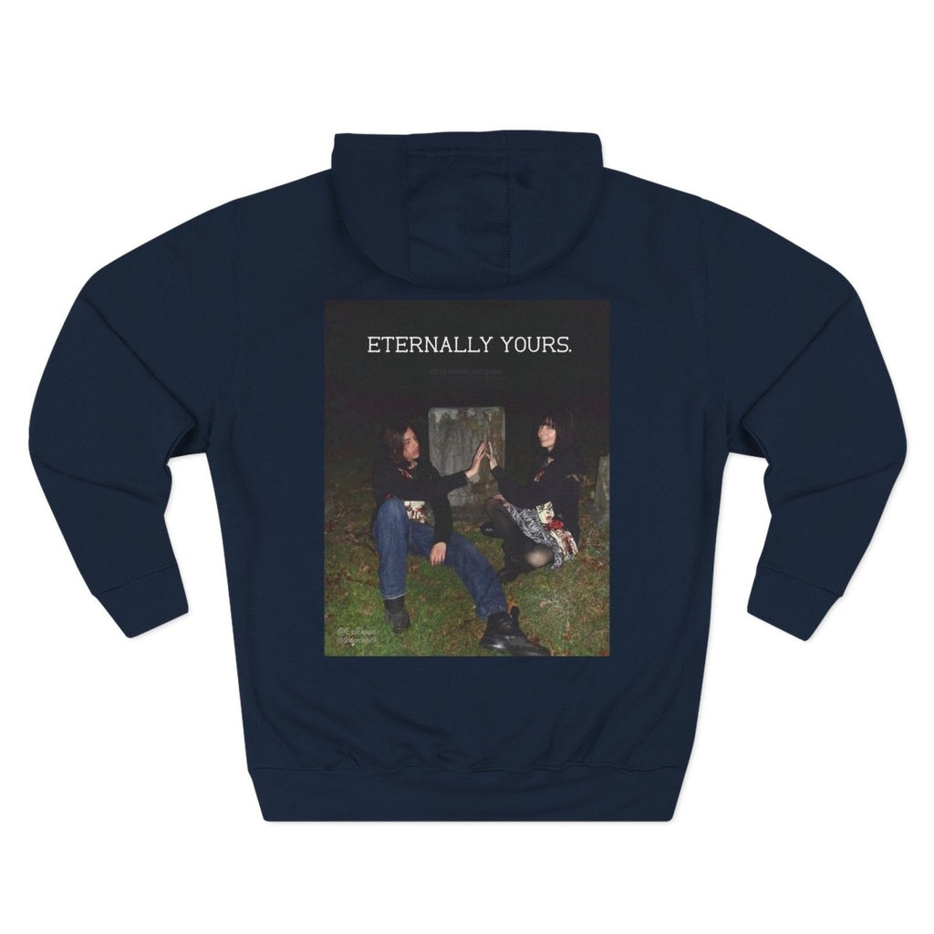 "Eternally Yours" | ***[Fleece Hoodie]*** | Esi Starrrlight Radio x EsiFlows | Cozy Graphic Sweatshirt for Music Lovers & Couples - EsiFlows