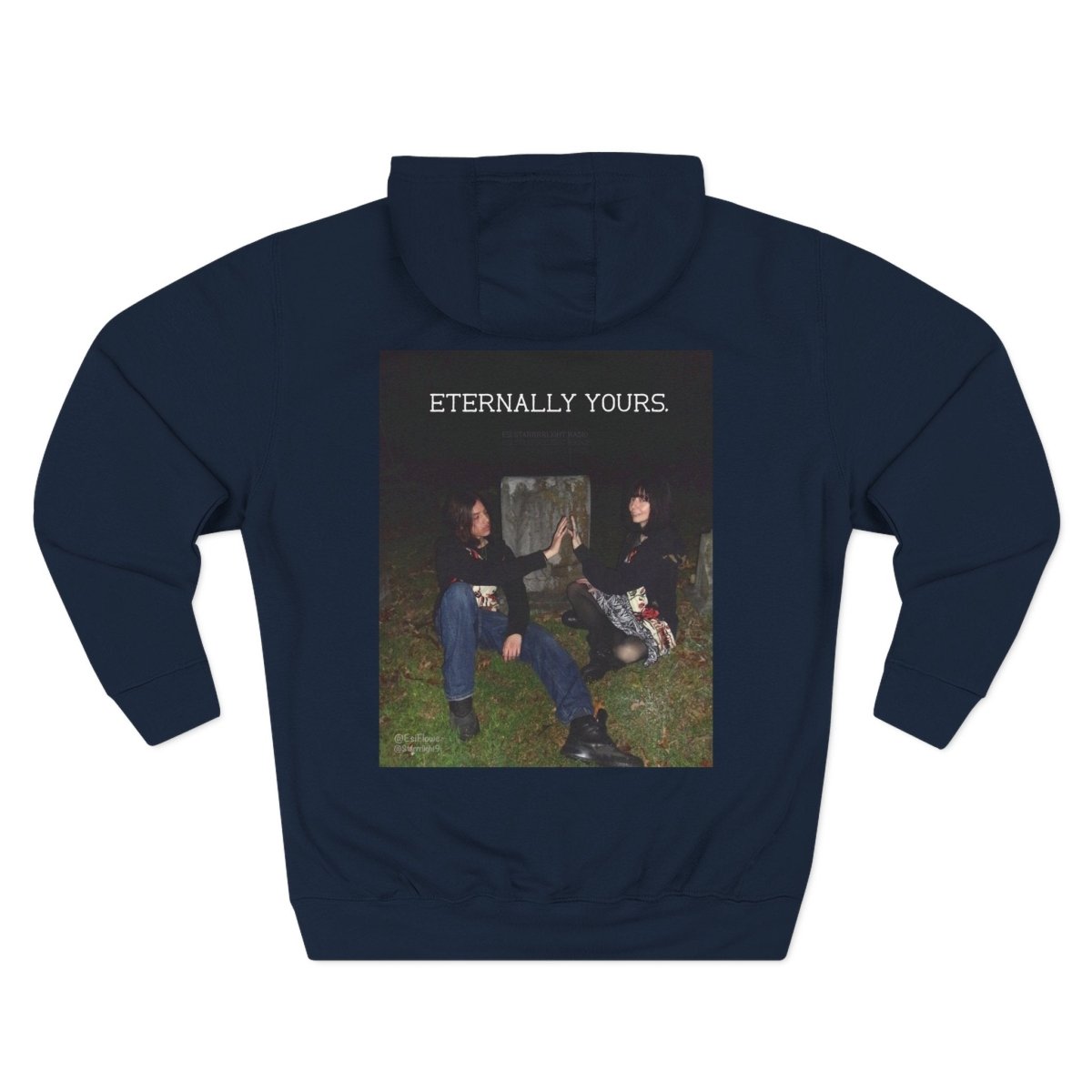 "Eternally Yours" | ***[Fleece Hoodie]*** | Esi Starrrlight Radio x EsiFlows | Cozy Graphic Sweatshirt for Music Lovers & Couples - EsiFlows