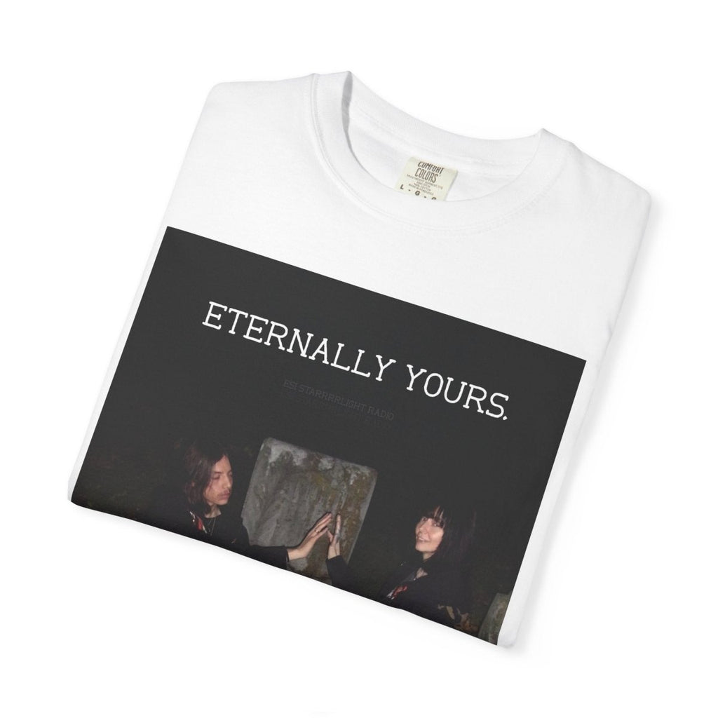"Eternally Yours" | ***[Graphic Tee]*** | Esi Starrrlight Radio x EsiFlows | Cemetery Graphic T-Shirt for Music Lovers & Couples - EsiFlows