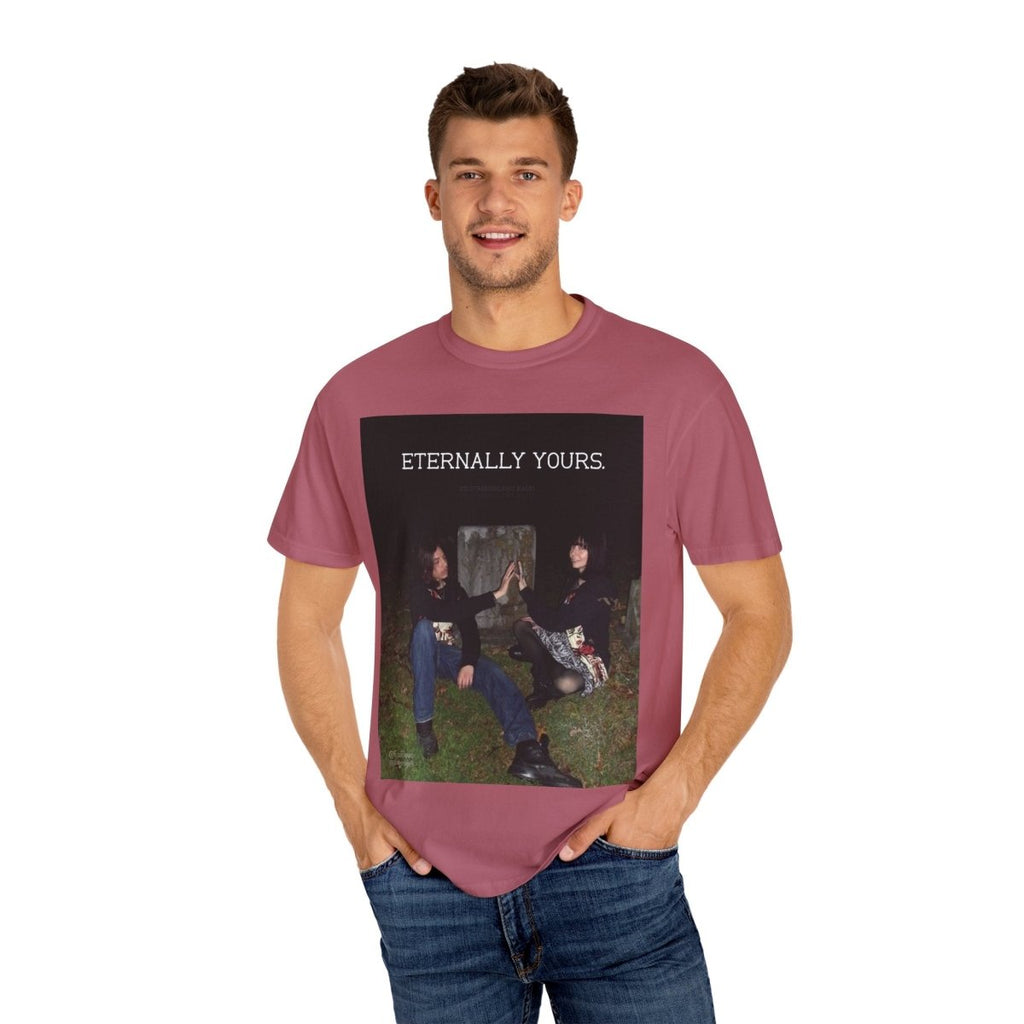 "Eternally Yours" | ***[Graphic Tee]*** | Esi Starrrlight Radio x EsiFlows | Cemetery Graphic T-Shirt for Music Lovers & Couples - EsiFlows