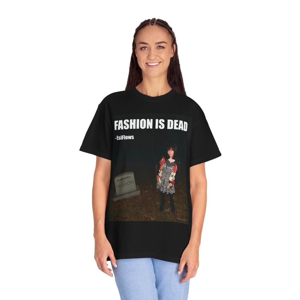 "Fashion Is Dead" | ***[Graphic Tee]*** | EsiFlows | Surreal Cemetary High Fashion Alternative T-Shirt - EsiFlows