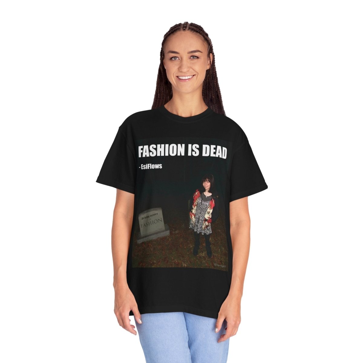 "Fashion Is Dead" | ***[Graphic Tee]*** | EsiFlows | Surreal Cemetary High Fashion Alternative T-Shirt - EsiFlows