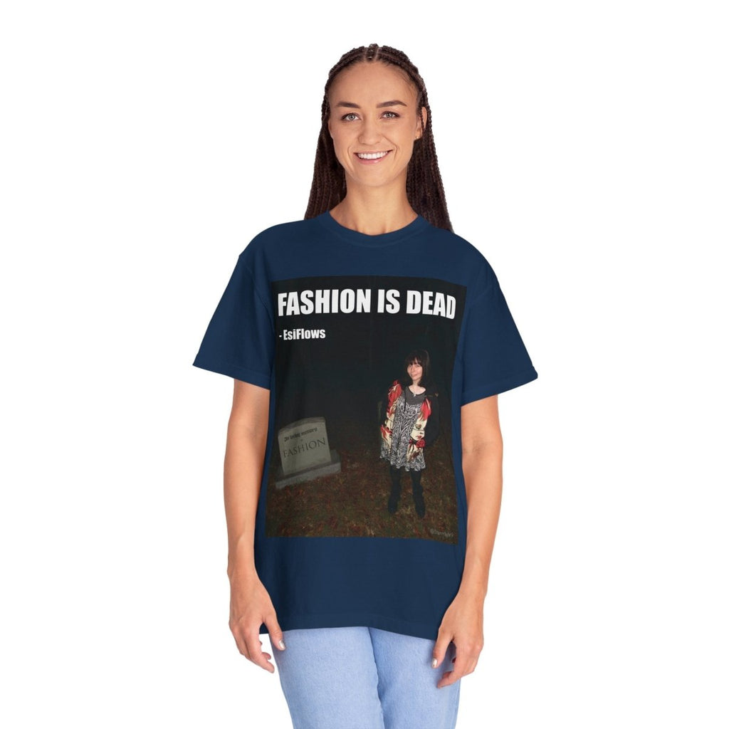 "Fashion Is Dead" | ***[Graphic Tee]*** | EsiFlows | Surreal Cemetary High Fashion Alternative T-Shirt - EsiFlows
