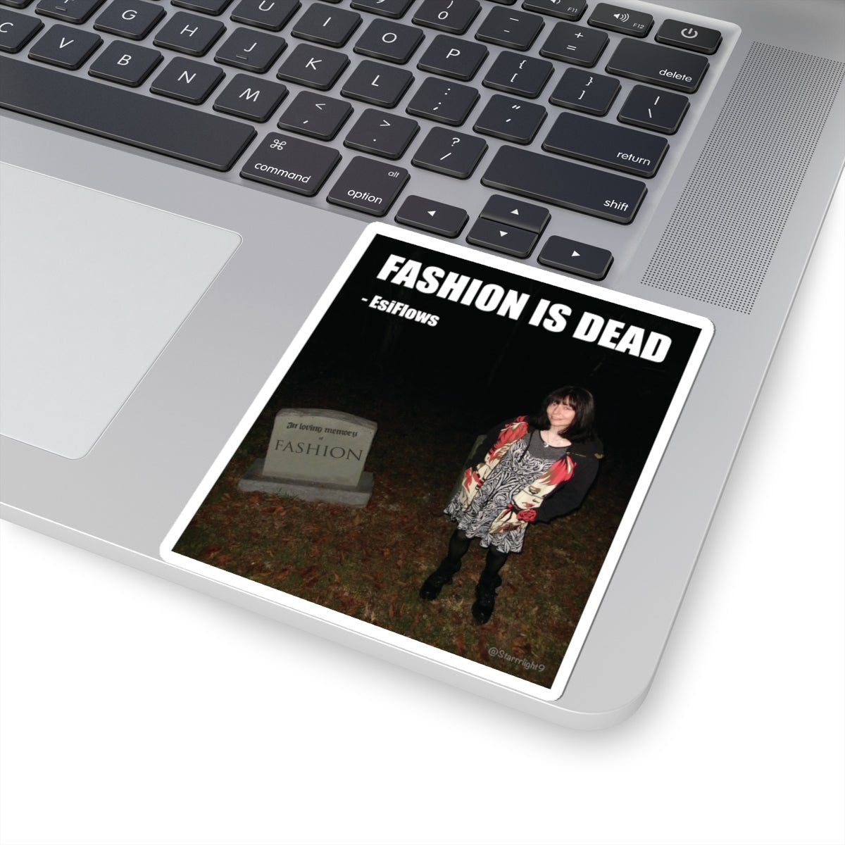 "Fashion Is Dead" | ***[Sticker]*** | EsiFlows | Surreal Cemetary High Fashion Alternative Stickers - EsiFlows