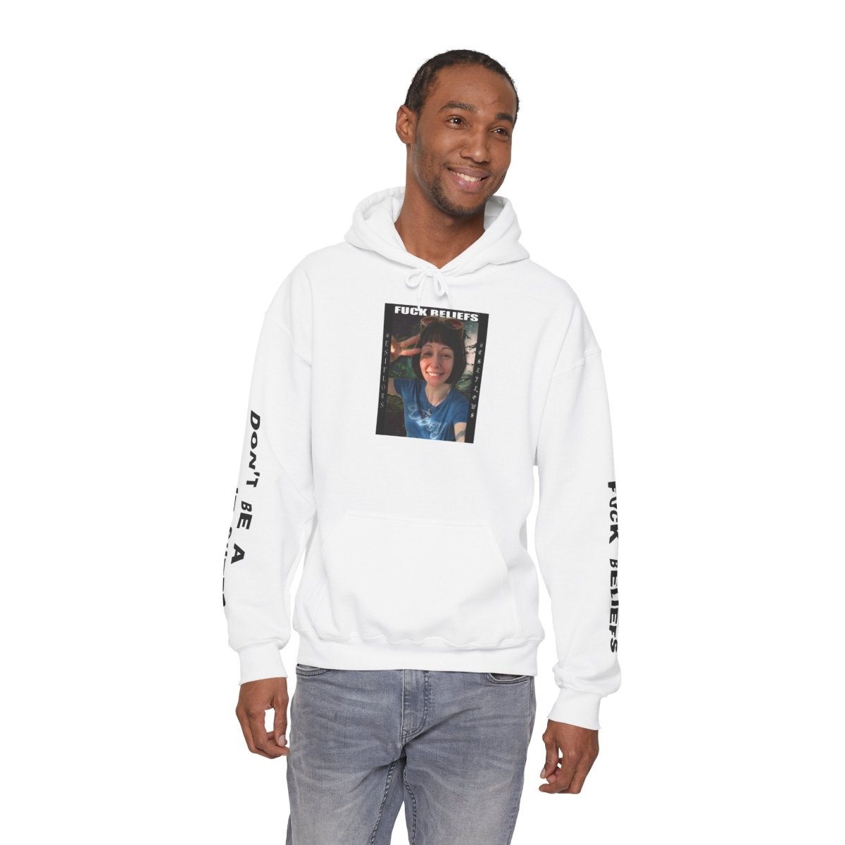 "FUCK BELIEFS" | ***[Hoodie]*** | EsiFlows | Bold Statement Question Reality Aesthetic Based Streetwear - EsiFlows