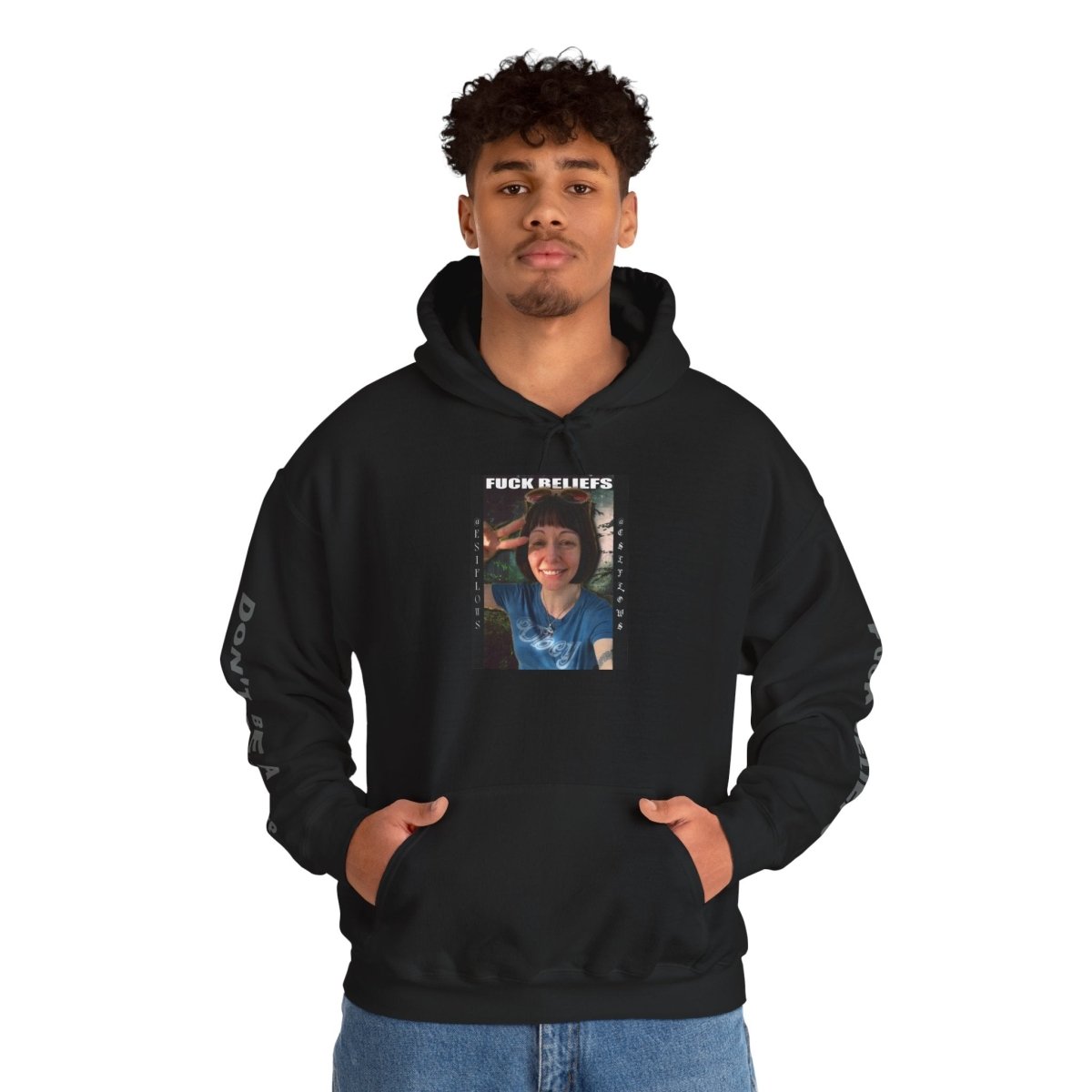"FUCK BELIEFS" | ***[Hoodie]*** | EsiFlows | Bold Statement Question Reality Aesthetic Based Streetwear - EsiFlows