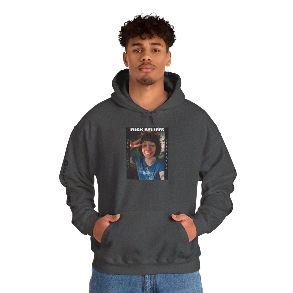 "FUCK BELIEFS" | ***[Hoodie]*** | EsiFlows | Bold Statement Question Reality Aesthetic Based Streetwear - EsiFlows