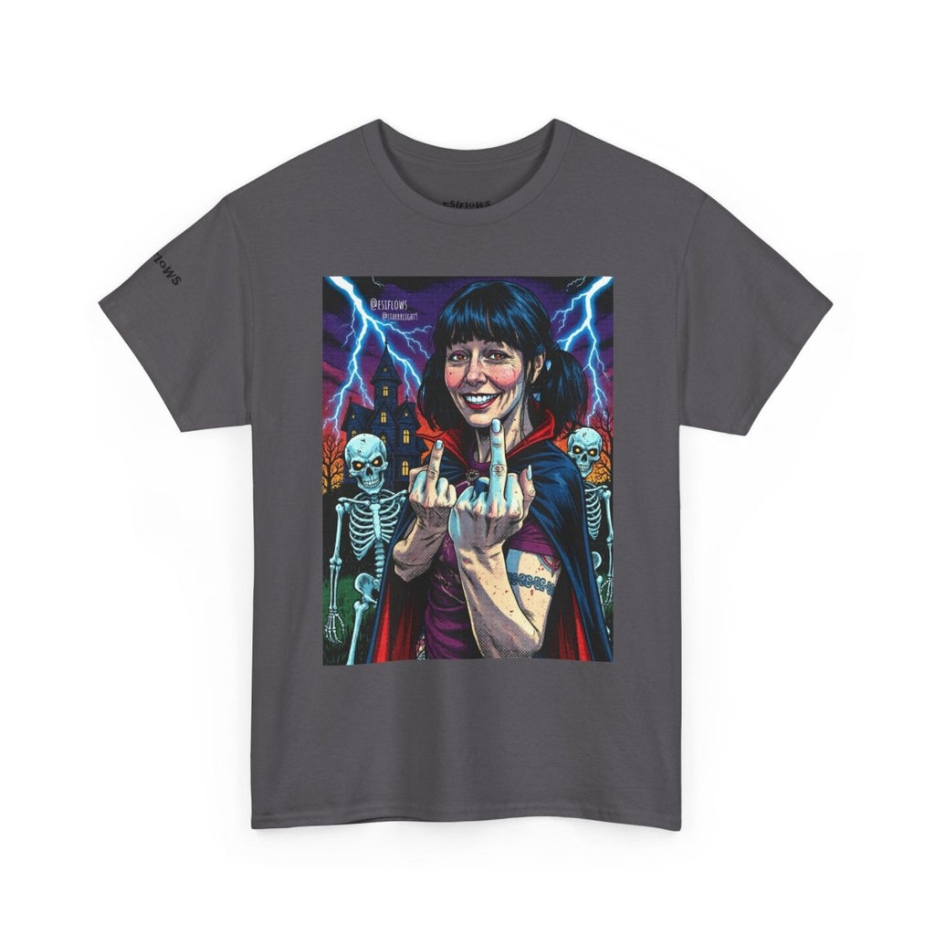 "Halloween EsiFlows" | ***[Heavy Graphic Tee]*** | EsiFlows | Spooky Skeletons Graphic Unisex Heavy Cotton Tee Shirt - EsiFlows