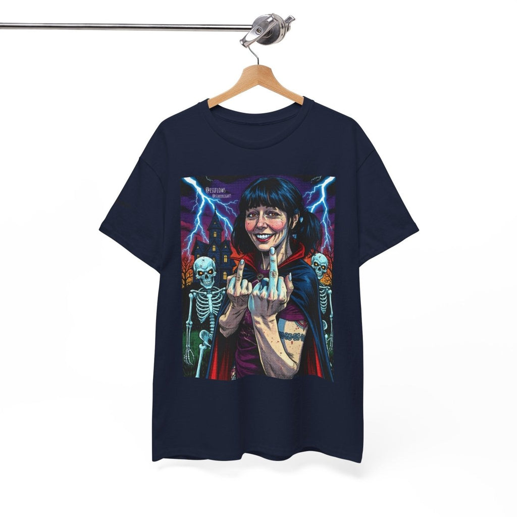 "Halloween EsiFlows" | ***[Heavy Graphic Tee]*** | EsiFlows | Spooky Skeletons Graphic Unisex Heavy Cotton Tee Shirt - EsiFlows