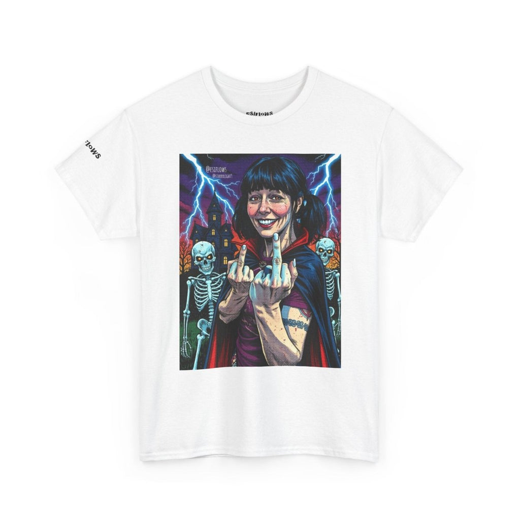 "Halloween EsiFlows" | ***[Heavy Graphic Tee]*** | EsiFlows | Spooky Skeletons Graphic Unisex Heavy Cotton Tee Shirt - EsiFlows