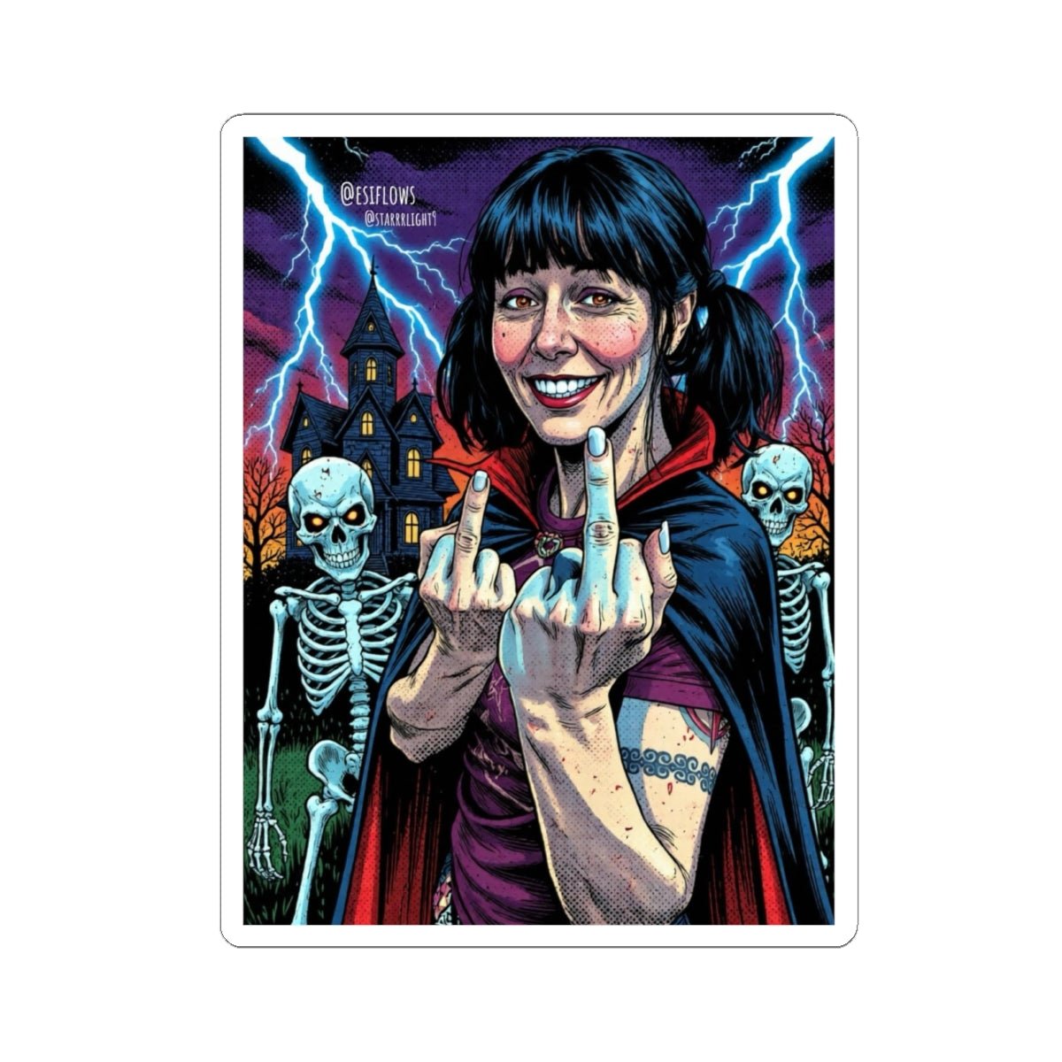 "Halloween EsiFlows" | ***[Sticker]*** | EsiFlows | Spooky Skeleton Halloween Stickers - EsiFlows
