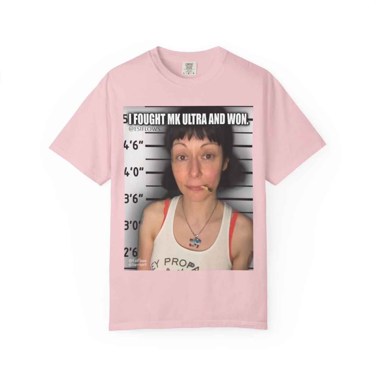 "I Fought MK Ultra and Won" | ***[Graphic Tee]*** | EsiFlows | Funny MK Ultra Unisex Garment - Dyed T-shirt - EsiFlows