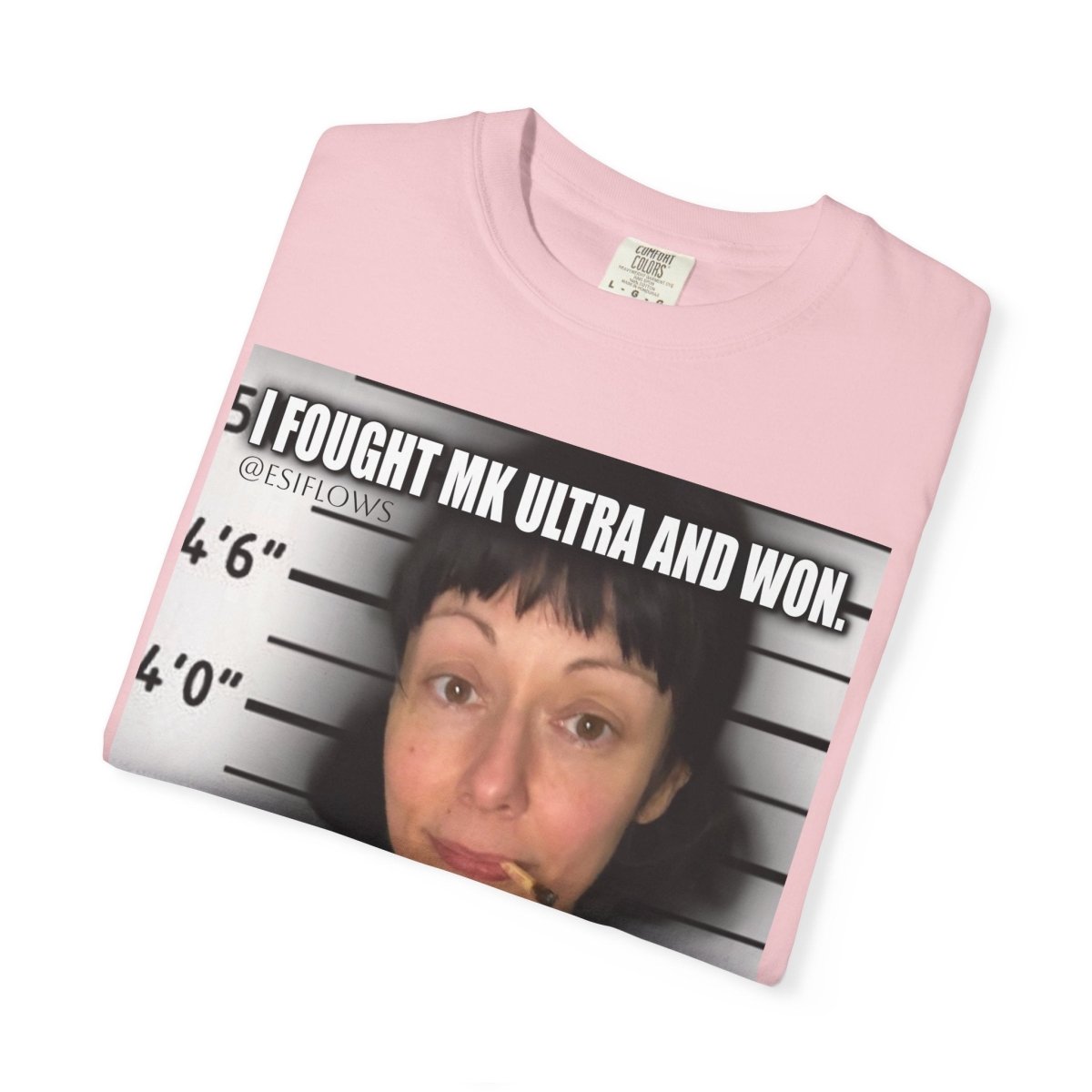"I Fought MK Ultra and Won" | ***[Graphic Tee]*** | EsiFlows | Funny MK Ultra Unisex Garment - Dyed T-shirt - EsiFlows