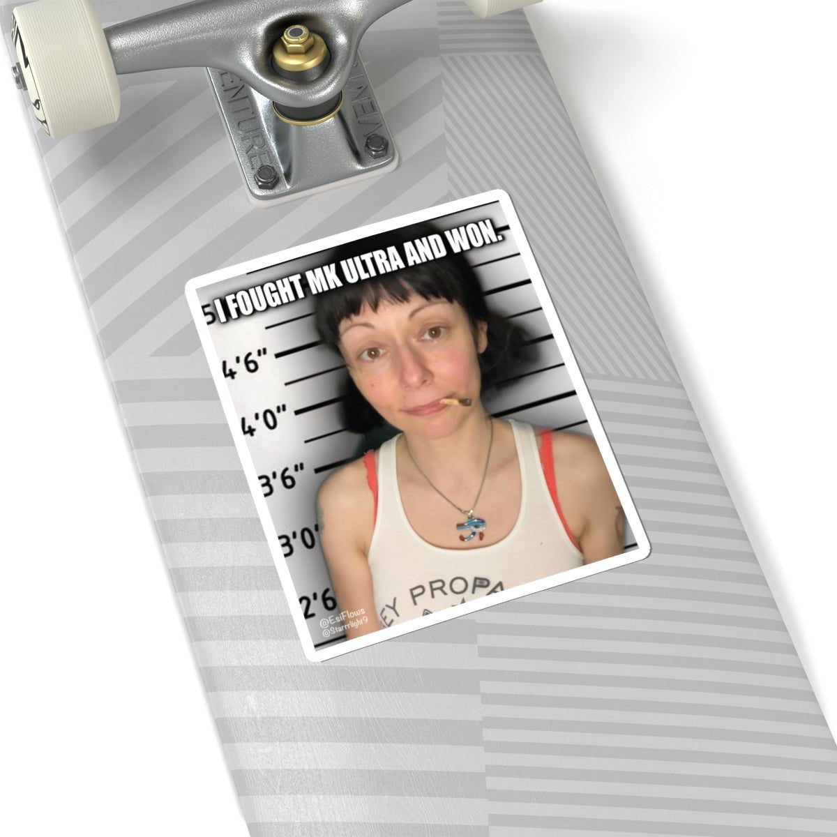 "I Fought MK Ultra and Won" | ***[Sticker]*** | EsiFlows | MK Ultra Funny Stickers - EsiFlows