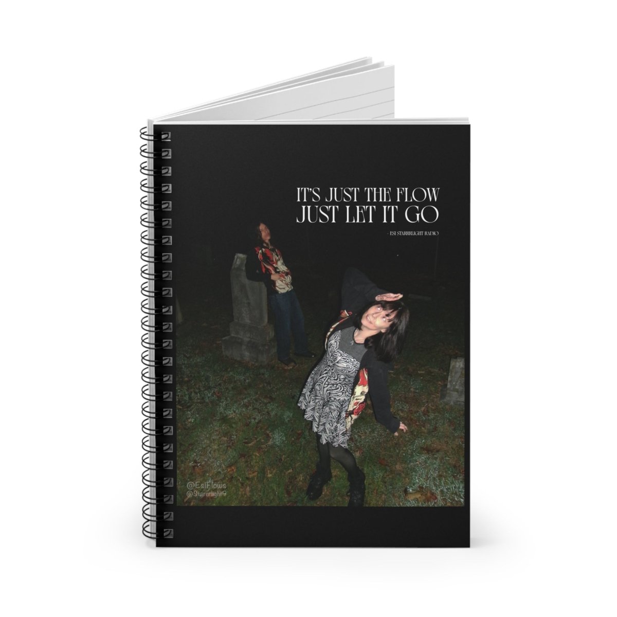 "It's Just The Flow" | Esi Starrrlight Radio x EsiFlows | ***[Spiral Notebook]*** | Cemetery Couple Surrealism - EsiFlows