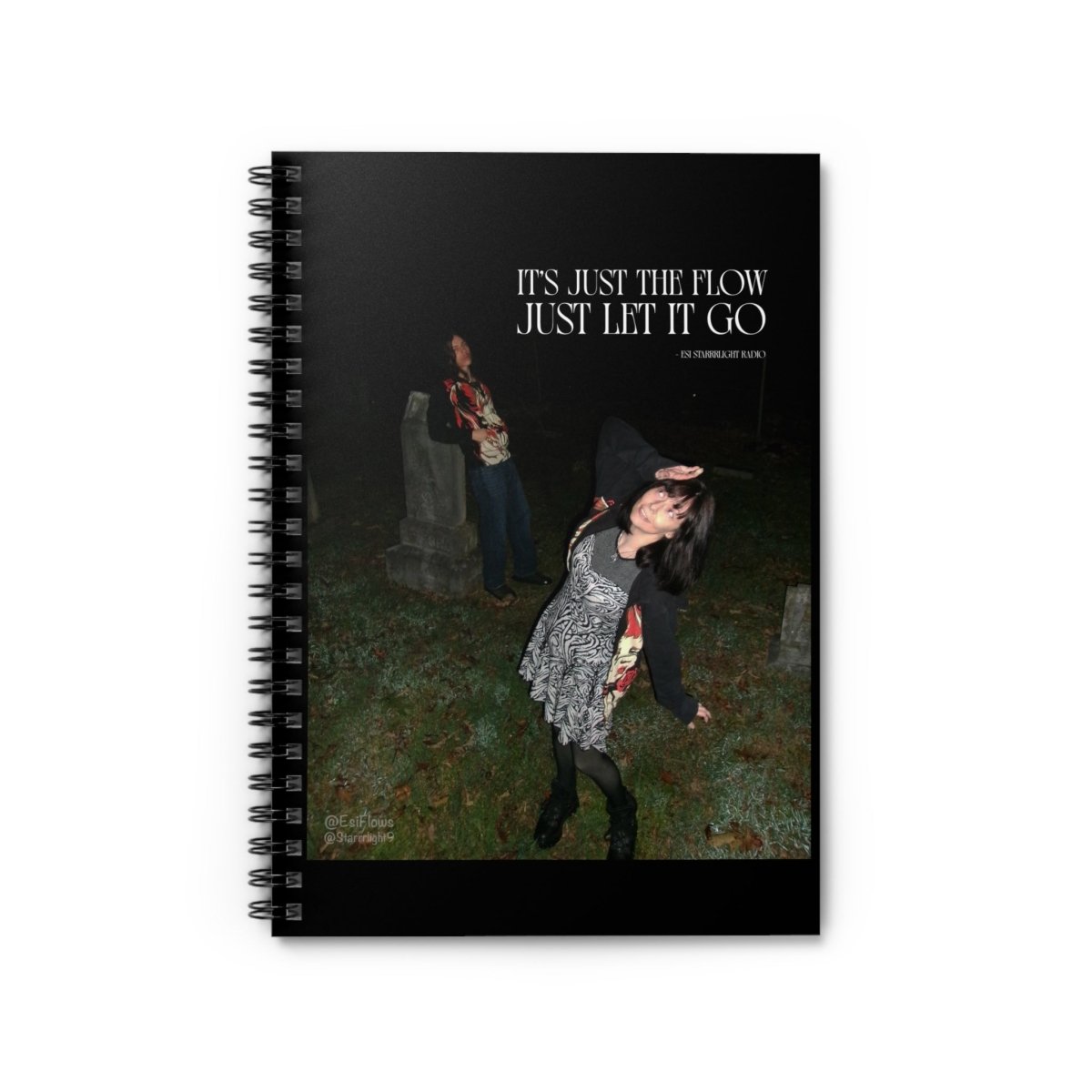 "It's Just The Flow" | Esi Starrrlight Radio x EsiFlows | ***[Spiral Notebook]*** | Cemetery Couple Surrealism - EsiFlows
