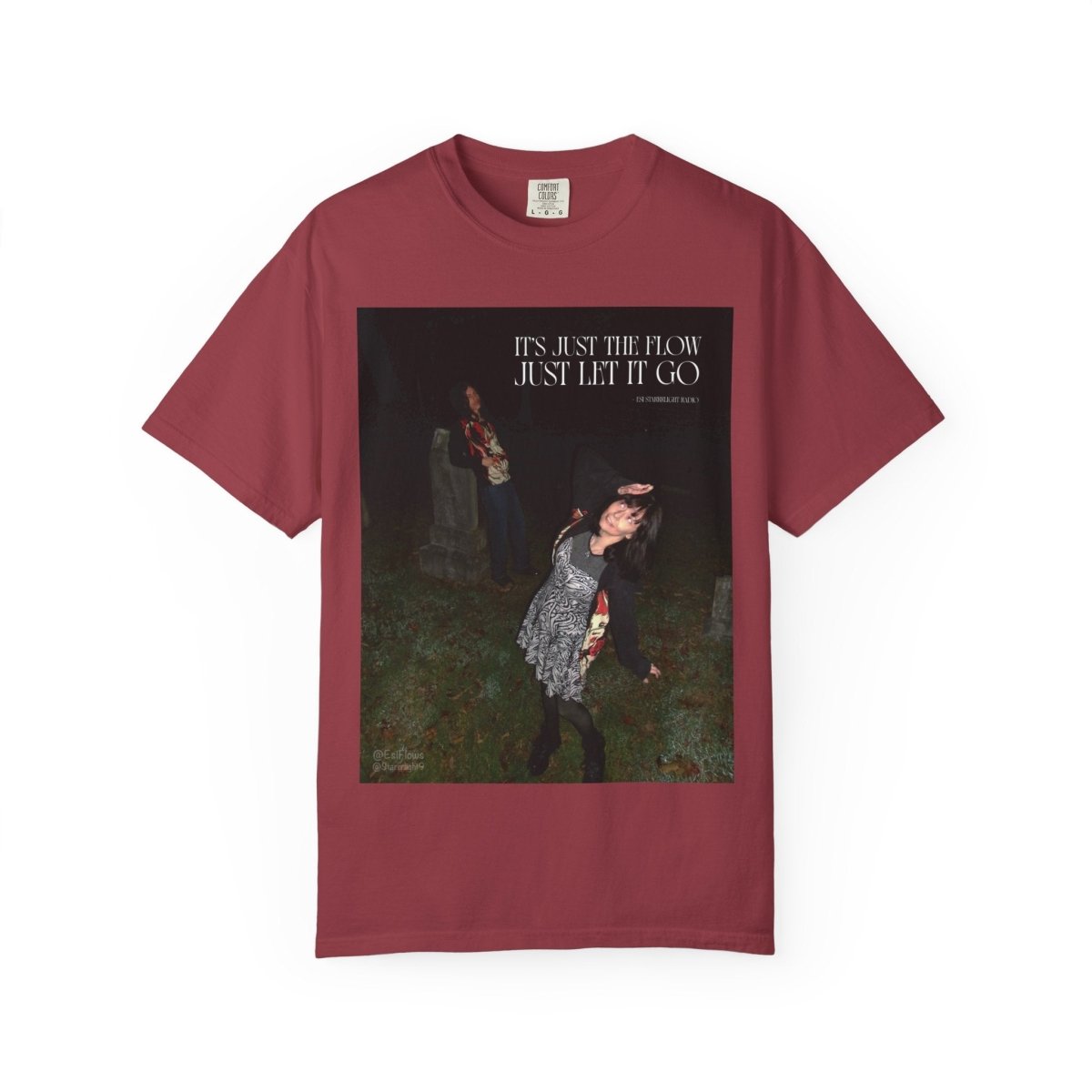 "I'ts just the flow" | ***[Graphic Tee]*** | Esi Starrrlight Radio x EsiFlows | Surreal Fashion Model Flowy T-Shirt - EsiFlows