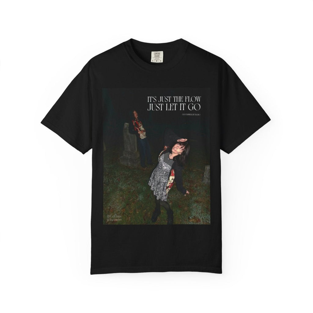 "I'ts just the flow" | ***[Graphic Tee]*** | Esi Starrrlight Radio x EsiFlows | Surreal Fashion Model Flowy T-Shirt - EsiFlows
