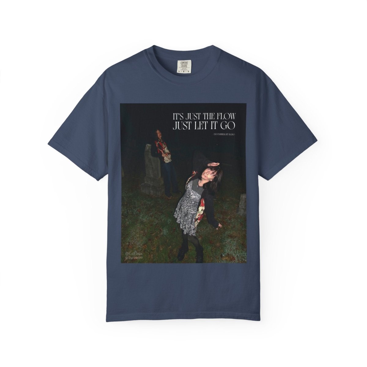 "I'ts just the flow" | ***[Graphic Tee]*** | Esi Starrrlight Radio x EsiFlows | Surreal Fashion Model Flowy T-Shirt - EsiFlows