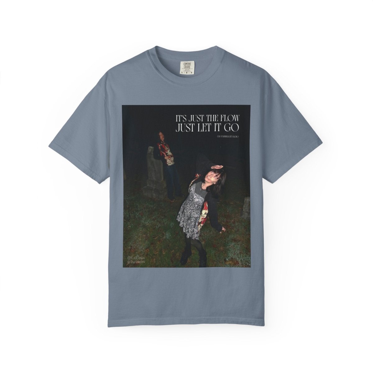 "I'ts just the flow" | ***[Graphic Tee]*** | Esi Starrrlight Radio x EsiFlows | Surreal Fashion Model Flowy T-Shirt - EsiFlows