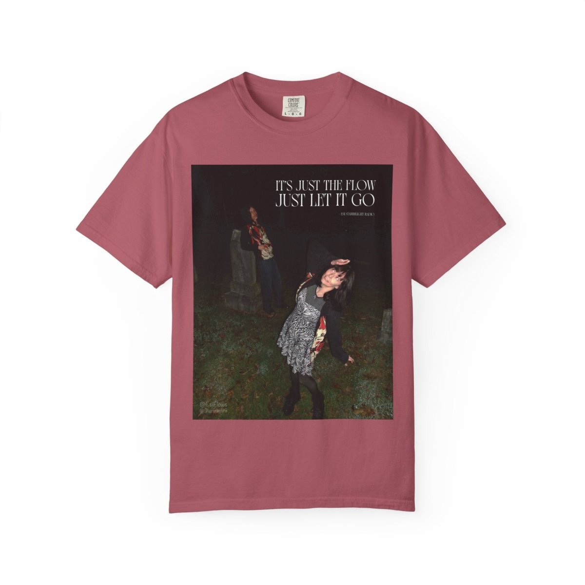 "I'ts just the flow" | ***[Graphic Tee]*** | Esi Starrrlight Radio x EsiFlows | Surreal Fashion Model Flowy T-Shirt - EsiFlows