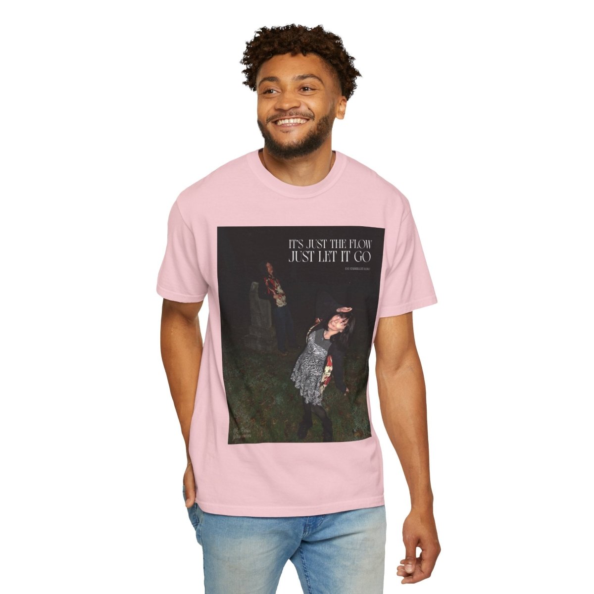 "I'ts just the flow" | ***[Graphic Tee]*** | Esi Starrrlight Radio x EsiFlows | Surreal Fashion Model Flowy T-Shirt - EsiFlows