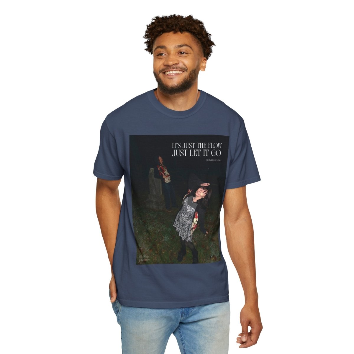 "I'ts just the flow" | ***[Graphic Tee]*** | Esi Starrrlight Radio x EsiFlows | Surreal Fashion Model Flowy T-Shirt - EsiFlows