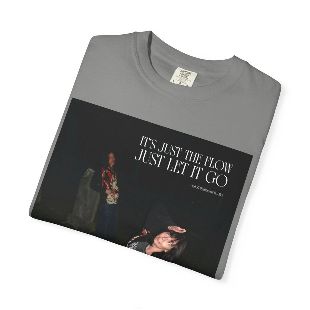 "I'ts just the flow" | ***[Graphic Tee]*** | Esi Starrrlight Radio x EsiFlows | Surreal Fashion Model Flowy T-Shirt - EsiFlows