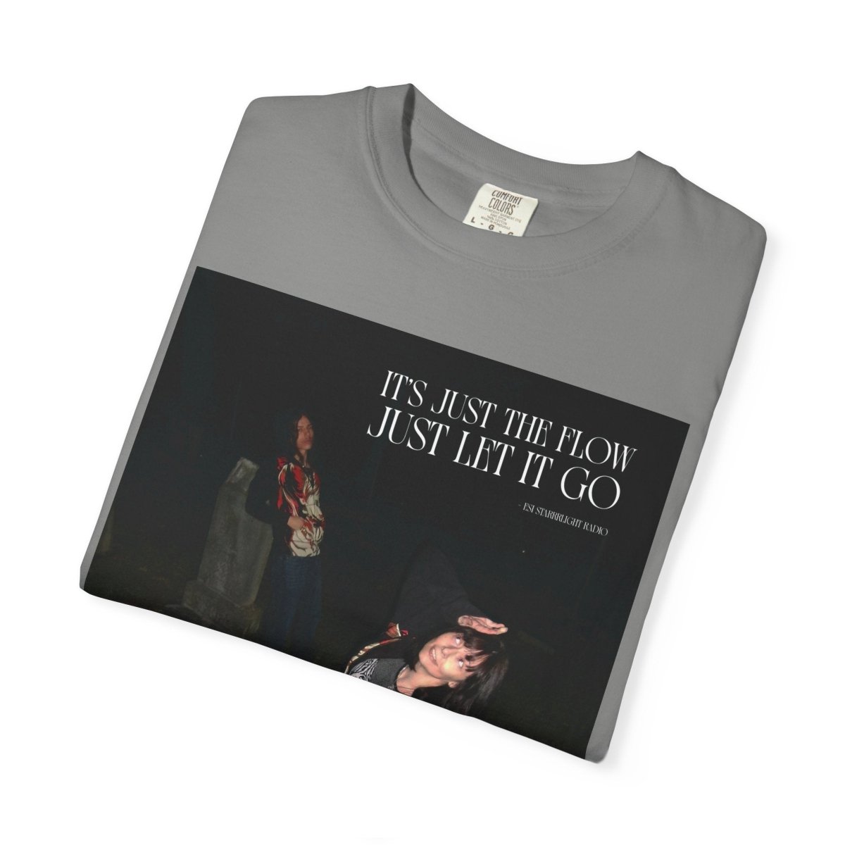 "I'ts just the flow" | ***[Graphic Tee]*** | Esi Starrrlight Radio x EsiFlows | Surreal Fashion Model Flowy T-Shirt - EsiFlows