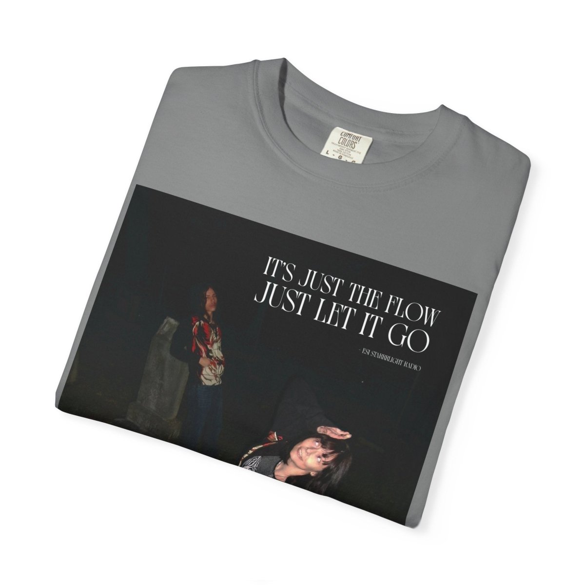 "I'ts just the flow" | ***[Graphic Tee]*** | Esi Starrrlight Radio x EsiFlows | Surreal Fashion Model Flowy T-Shirt - EsiFlows