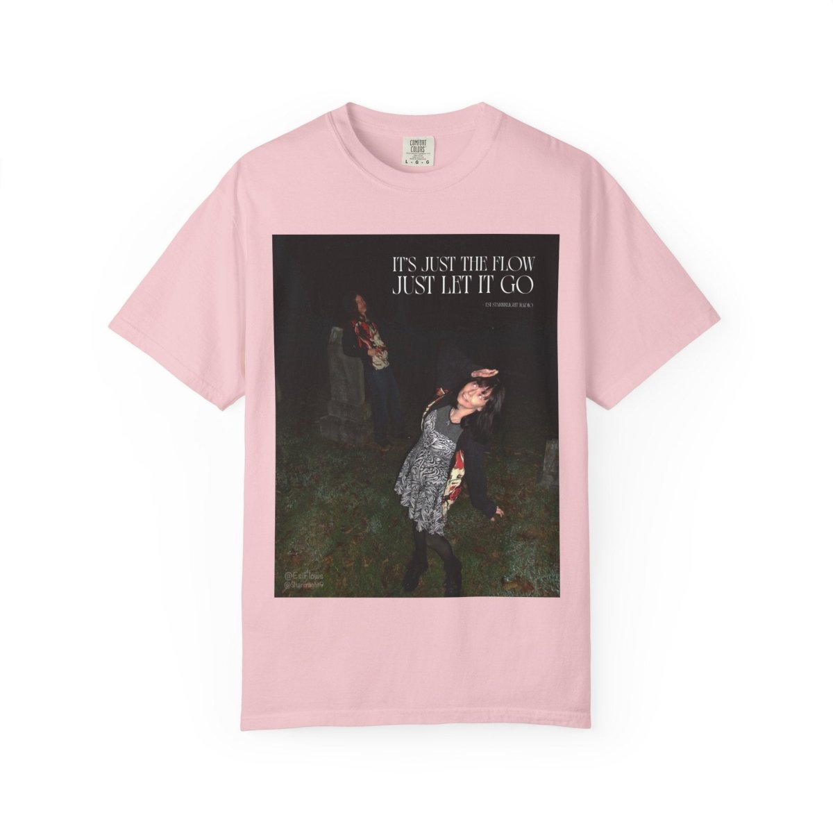 "I'ts just the flow" | ***[Graphic Tee]*** | Esi Starrrlight Radio x EsiFlows | Surreal Fashion Model Flowy T-Shirt - EsiFlows