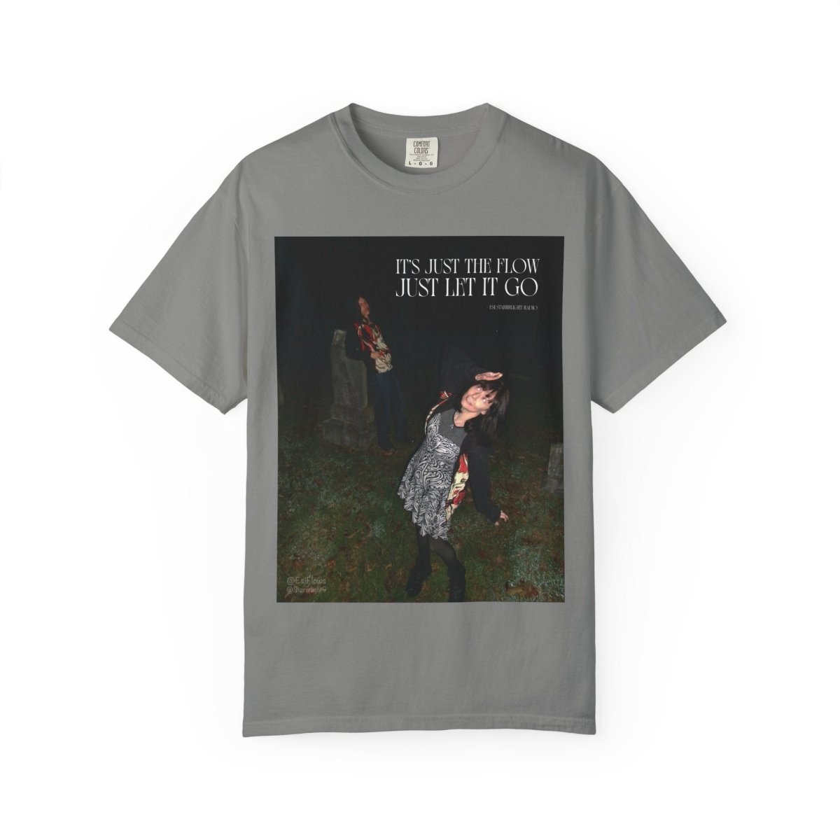 "I'ts just the flow" | ***[Graphic Tee]*** | Esi Starrrlight Radio x EsiFlows | Surreal Fashion Model Flowy T-Shirt - EsiFlows