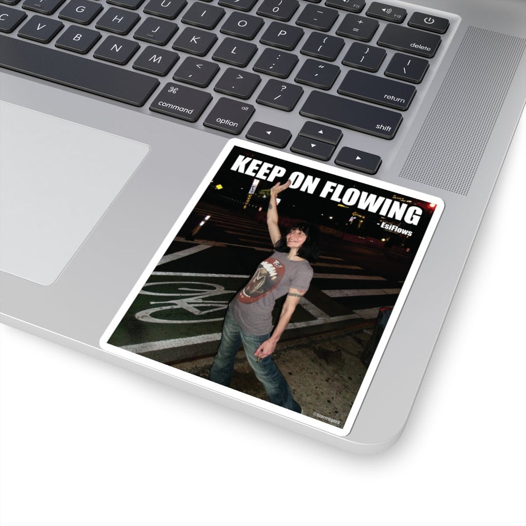 "Keep On Flowing" | ***[Sticker]*** | EsiFlows | Surreal High Fashion Model New York City Vibes Stickers - EsiFlows