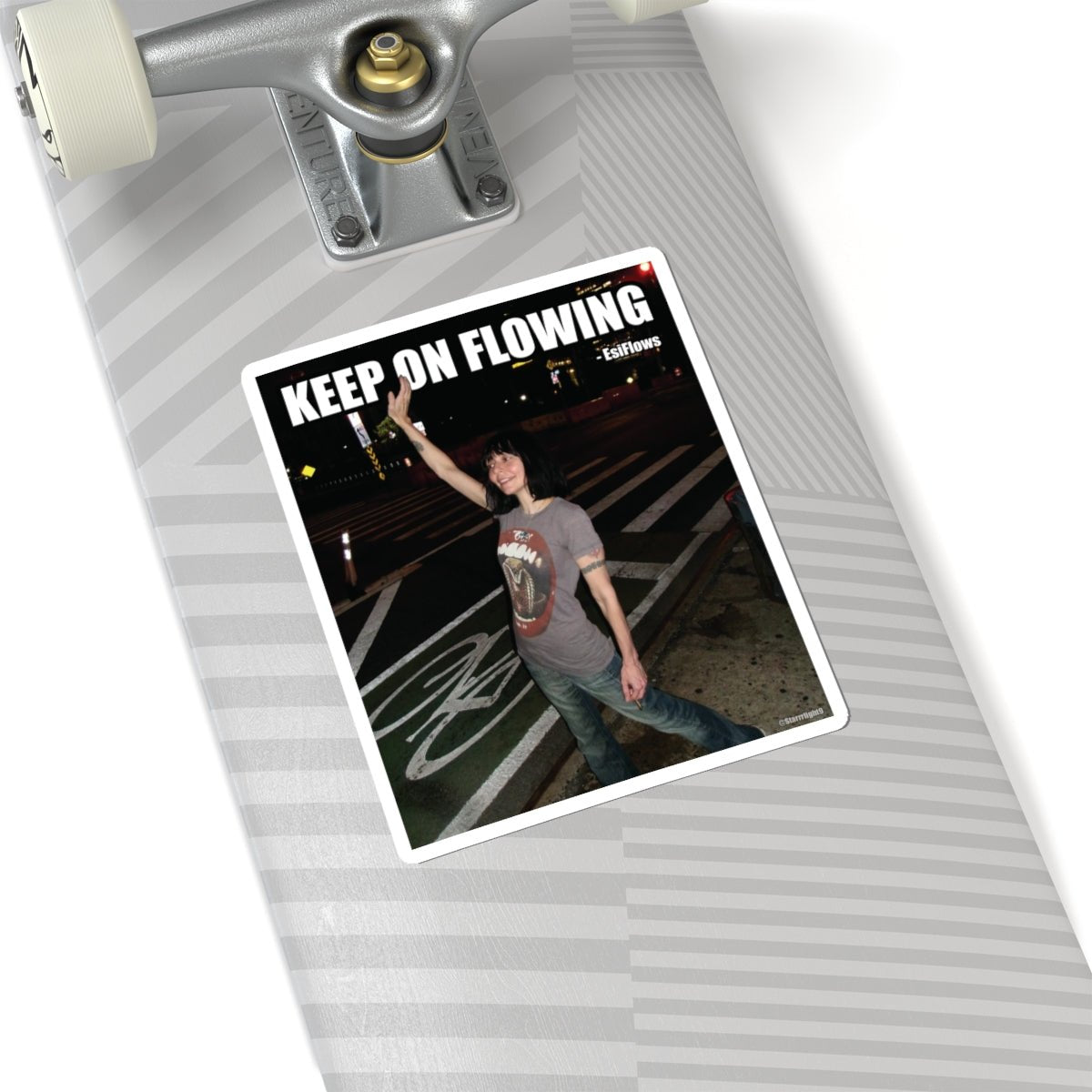 "Keep On Flowing" | ***[Sticker]*** | EsiFlows | Surreal High Fashion Model New York City Vibes Stickers - EsiFlows