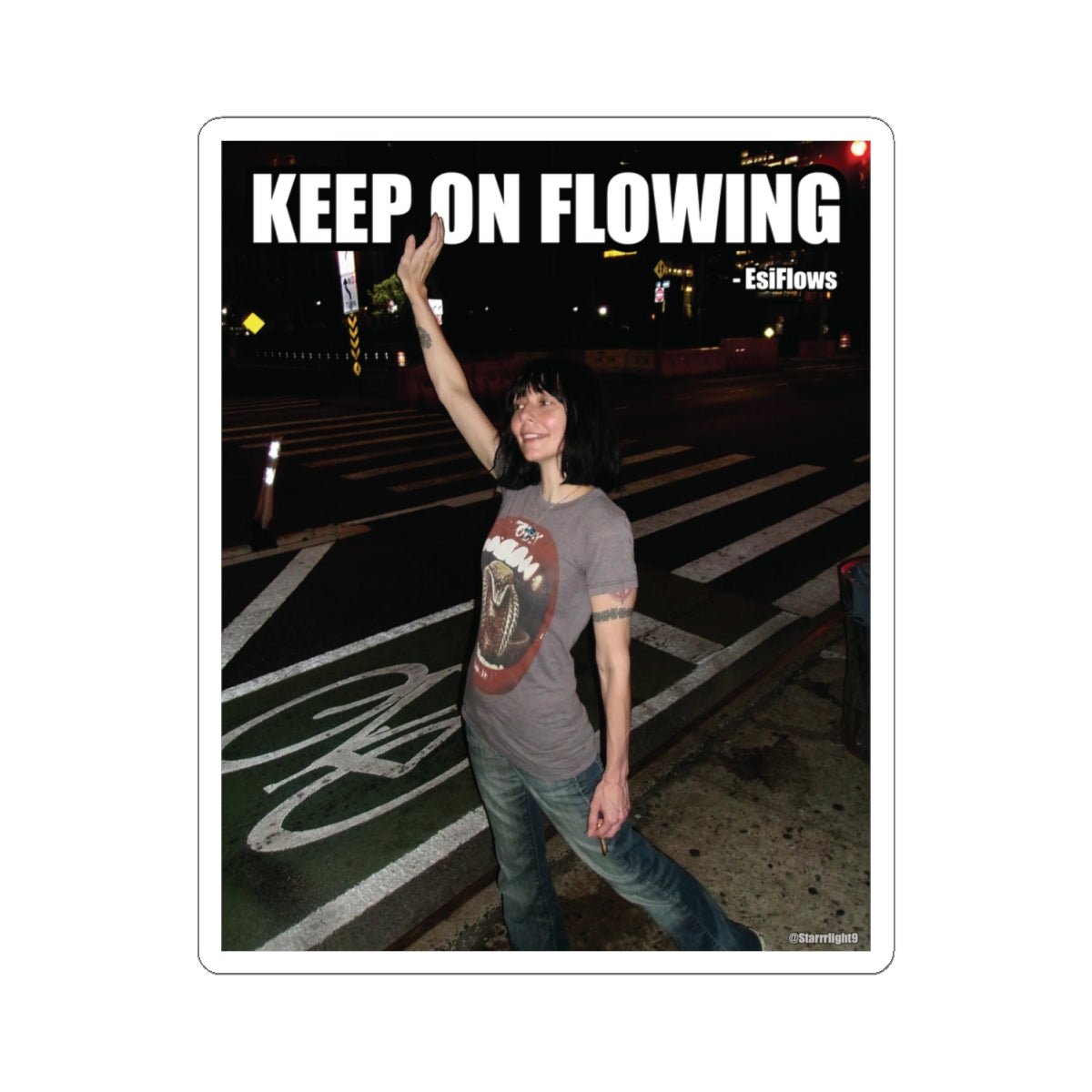 "Keep On Flowing" | ***[Sticker]*** | EsiFlows | Surreal High Fashion Model New York City Vibes Stickers - EsiFlows